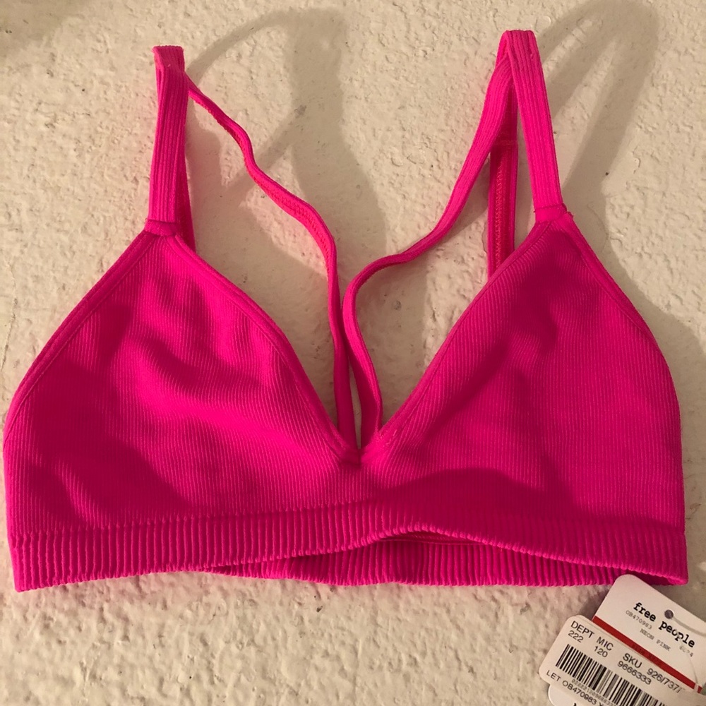 Free people intimately Keira neon pink bra
